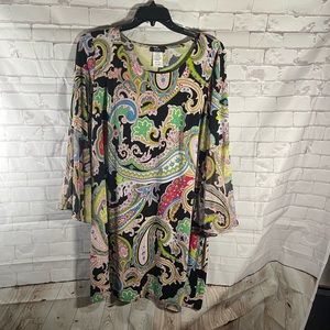 Boho Dress with Bell Sleeves